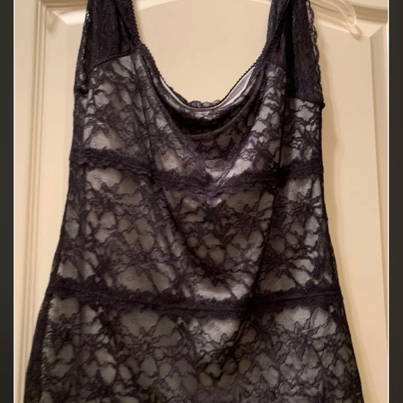 Limited Black Lace Top With Silver Lining M - Picture 9 of 11